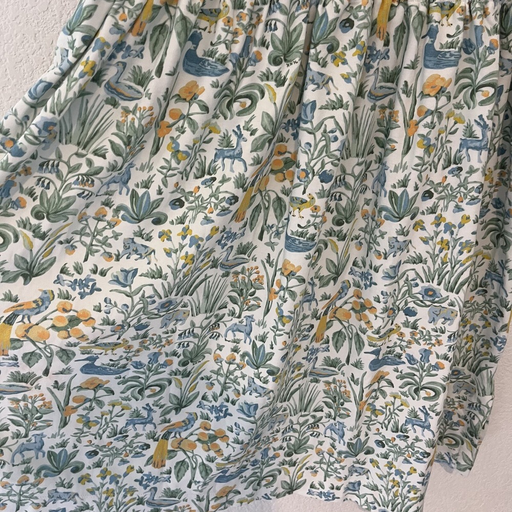 Hill House Aurora Sleep Nap Dress XL Floral Woodland Forest Print V Neck - Picture 3 of 4